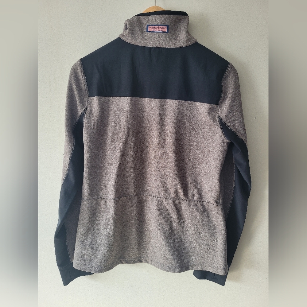 Vineyard Vines Performance Color Block Shep Shirt, Small, Grey And Black - Picture 2 of 11